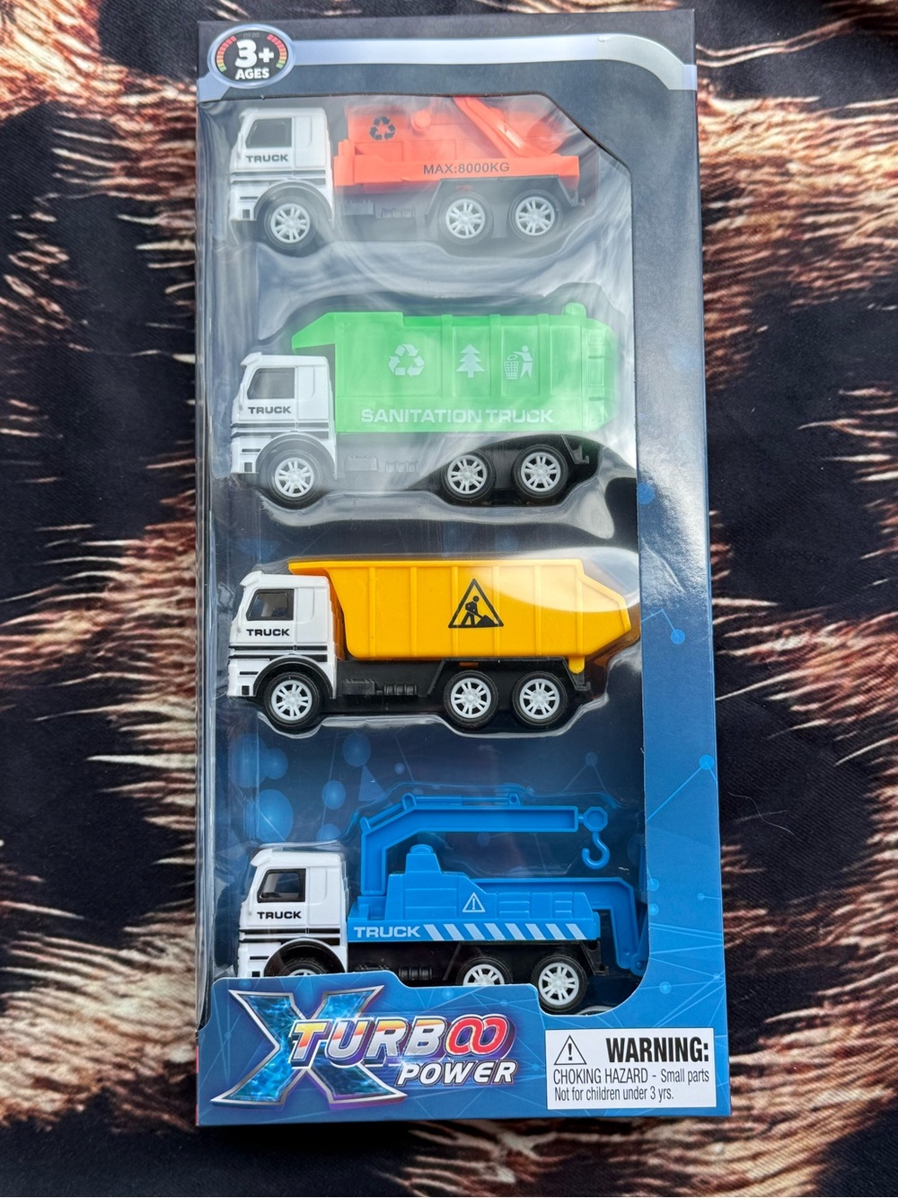 4pk Kids Construction Truck Set - NEW